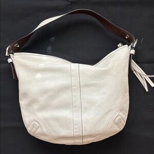 Coach off white leather purse